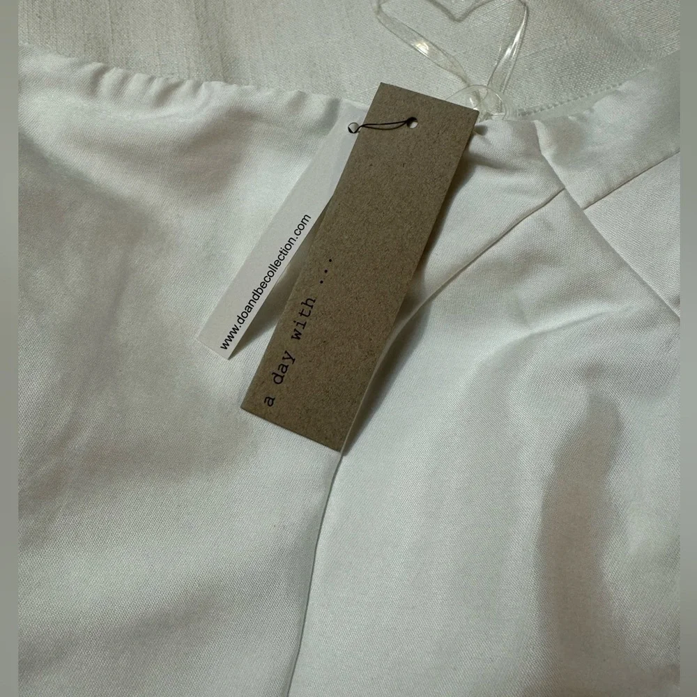 Do+Be | White Satin Off Shoulder Midi Dress | S - Picture 9 of 13